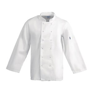 M&T Whites Vegas chef's jacket long sleeve white