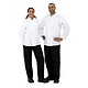 M&T Whites Vegas chef's jacket long sleeve white