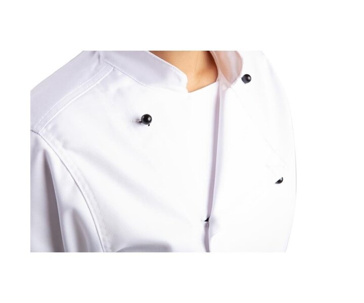M&T Veste de cuisine mixte Whites Chicago manches courtes blanche