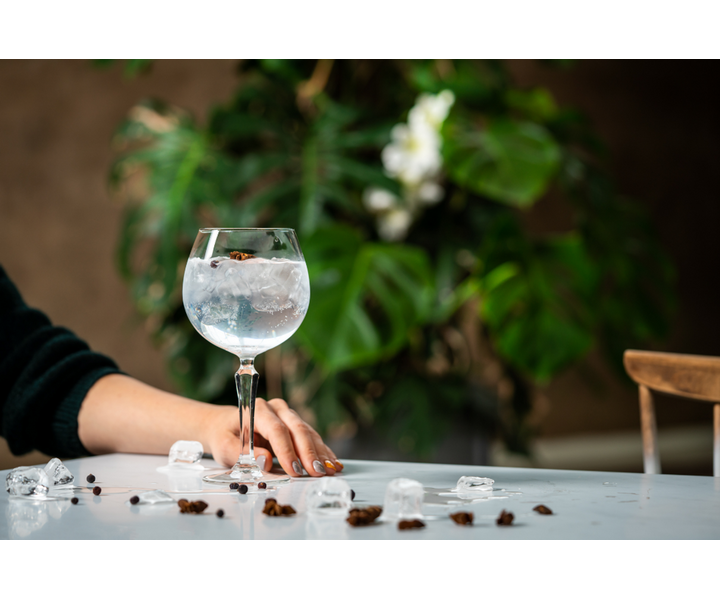 ONIS Glassware Verre à gin  &  cocktail  58 cl SPKSY   avec pied noir