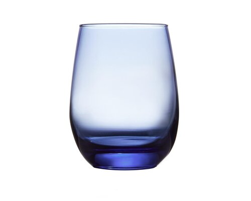 LIBBEY  Water- wine  goblet  45 cl " Stemless "  blue