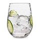 LIBBEY  Water- wine  goblet  50 cl " Stemless " Hammered aspect