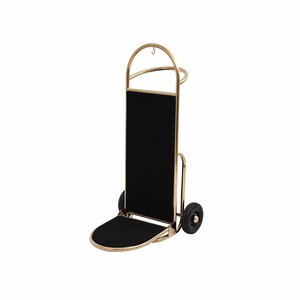 M&T Luggage trolley " Gold " with black carpet