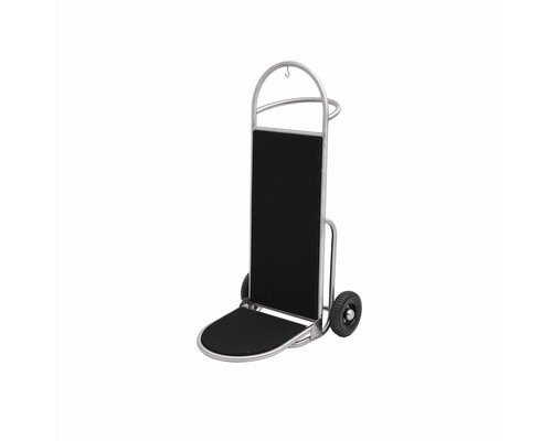 M&T Luggage trolley " Silver " with black carpet