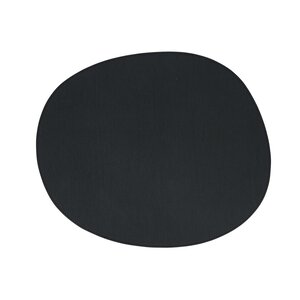 M&T Set de table 43,5x36,5cm en cuir organique noir