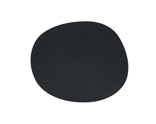 M&T Set de table 43,5x36,5cm en cuir organique noir