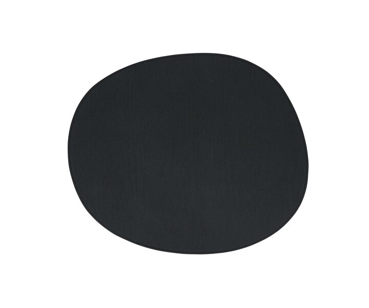 M&T Set de table 43,5x36,5cm en cuir organique noir