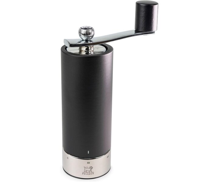 PEUGEOT  Zoutmolen 18 cm " ISEN "  beukenhout , zwart matte uitvoering