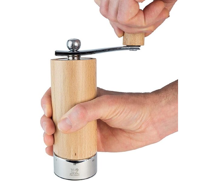 PEUGEOT  Moulin à poivre 18 cm " ISEN "  bois d'hêtre natural