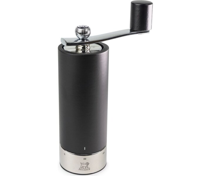 PEUGEOT  Moulin à sel 18 cm " ISEN "  bois d'hêtre mat noir