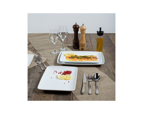 M&T Rectangular plate 25 x 18 x h 2,5 cm  " Carpaccio "