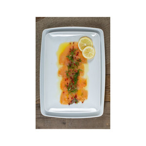 M&T Rectangular plate 25 x 18 x h 2,5 cm  " Carpaccio "