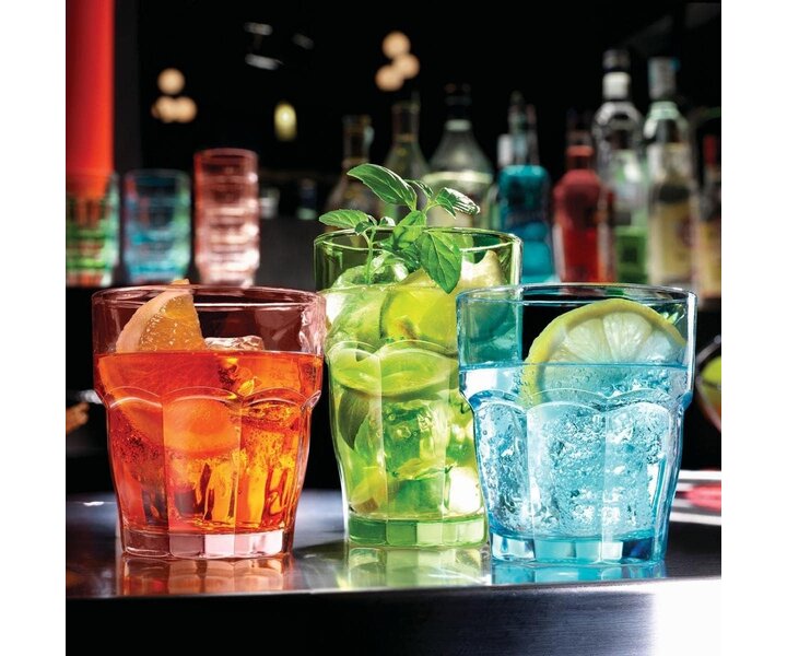 BORMIOLI ROCCO  Goblet bas à  eau 27 cl  couleur Peche " Rock Bar Lounge "