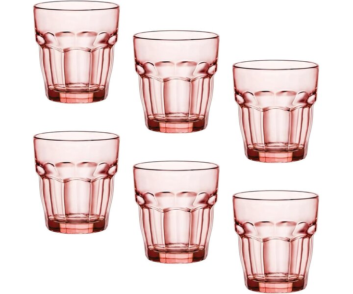 BORMIOLI ROCCO  Water- & softdrink glass 27 cl  Peach " Rock Bar Lounge "