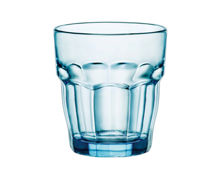 BORMIOLI ROCCO  Water - & softdrink glas 27 cl  Ice blue " Rock Bar Lounge "