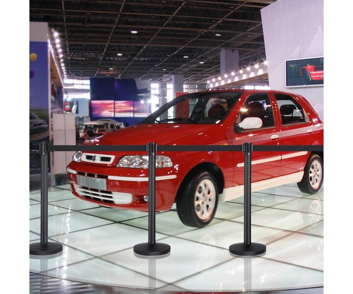 M&T Poteaux de guidage 2 mètres ensemble de 2 pièces avec pied lourd