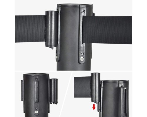 M&T Poteaux de guidage 2 mètres ensemble de 2 pièces avec pied lourd