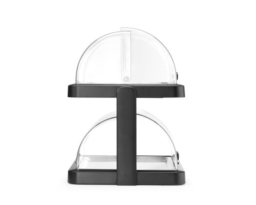 M&T Koeldisplay met dubbele rolltop  "Duo" zwarte kleur