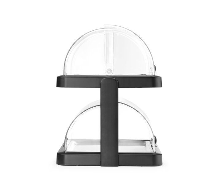 M&T Double roll-top cooling display Duo black finish