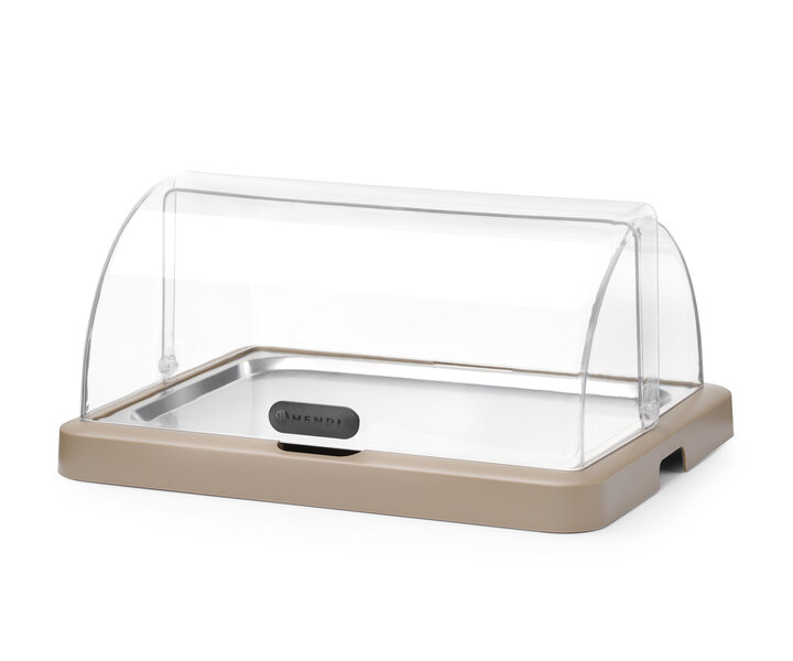 M&T Roll-top cooling display beige finish