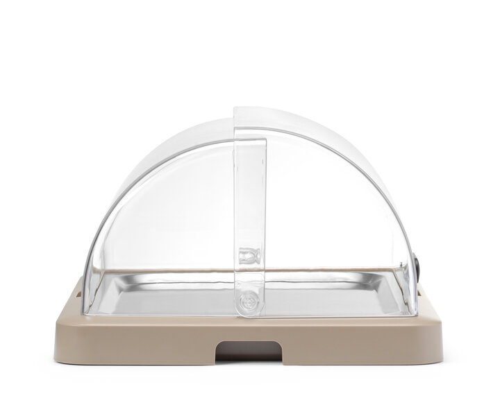 M&T Roll-top cooling display beige finish