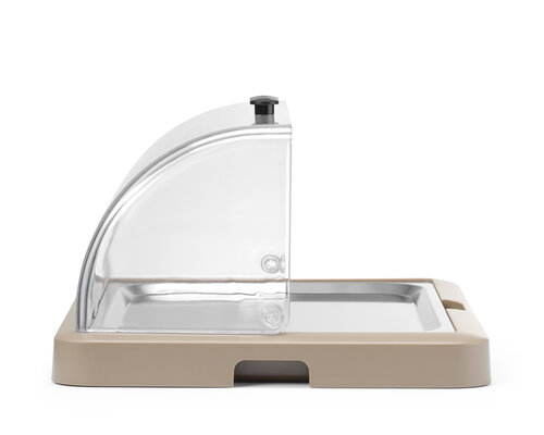 M&T Roll-top cooling display beige finish