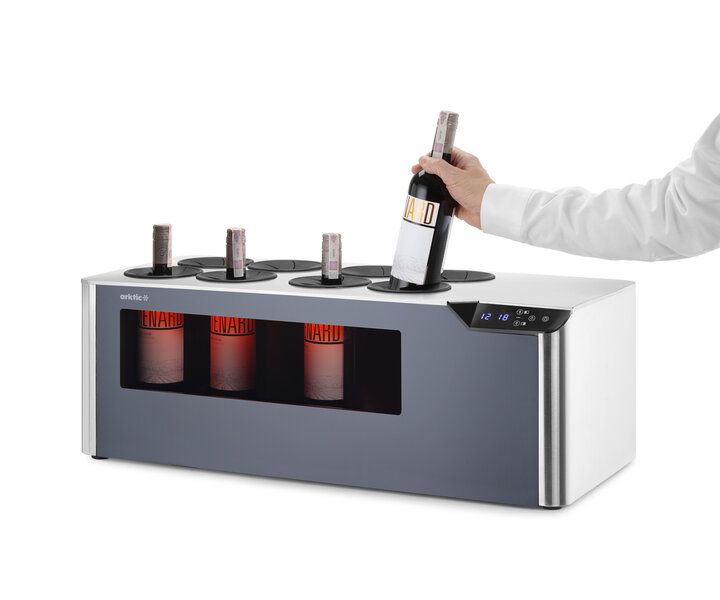 ARKTIC Wijnkoeler tafelmodel, met 2 temperatuurzones "Cellar"
