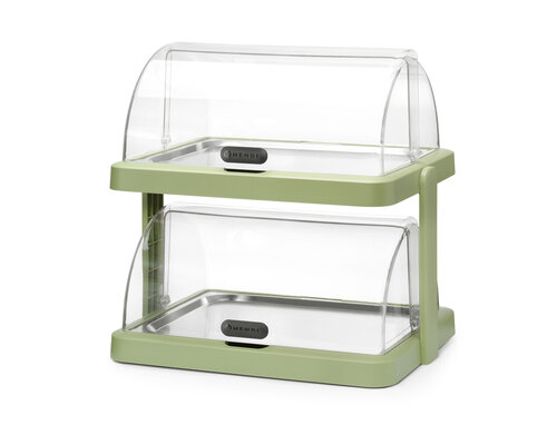 M&T Koeldisplay met dubbele rolltop  "Duo" groene kleur
