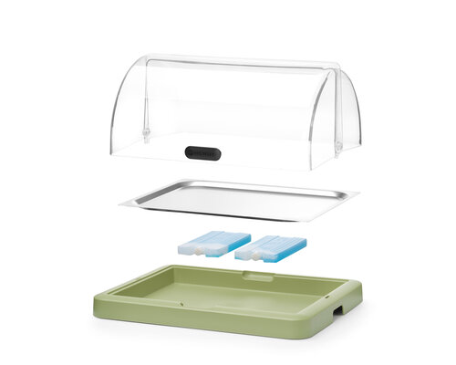 M&T Roll-top cooling display green  finish