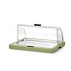 M&T Vitrine à couvercle coulissant roll-top couleur verte