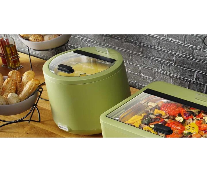 M&T Marmite chauffante 8 litres UNIQ  couleur verte