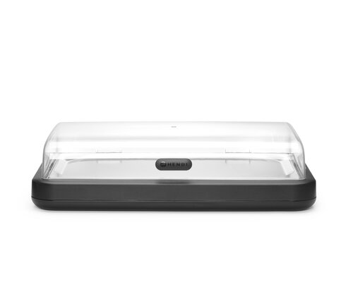 M&T Cooling display Uniq black finish with clear lid made of ABS