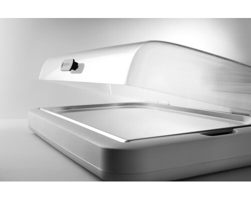 M&T Vitrine réfrigérée Uniq couleur verte avec couvercle transparent ABS