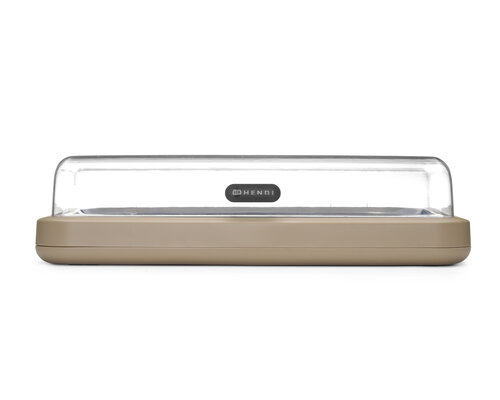 M&T Vitrine réfrigérée Uniq couleur taupe avec couvercle transparent ABS