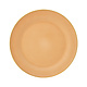 PORCEL  Flat plate  Ø 32 cm " Apricot gold " XXL  with large rim
