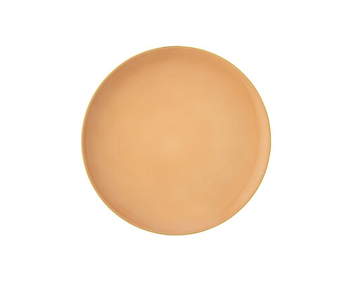 PORCEL  Flat plate  Ø 27 cm " Apricot gold " Coupe shape