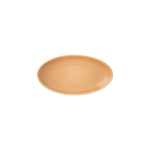 PORCEL  Oval pickle dish 20 x 11 cm " Apricot gold "