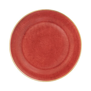 PORCEL  Assiette plate Ø 32 cm " Rouge " XXL  avec aile large
