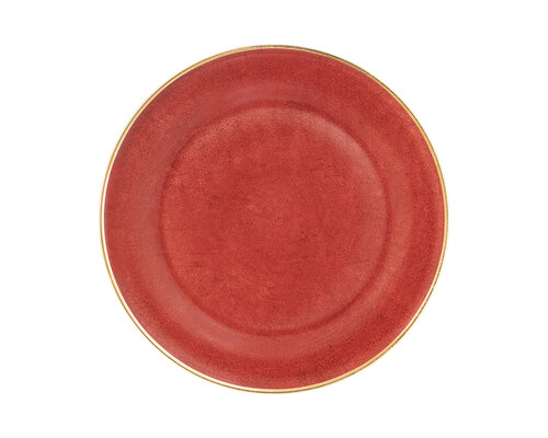 PORCEL  Assiette plate Ø 32 cm " Rouge " XXL  avec aile large