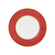 PORCEL  Assiette plate Ø 28 cm " Rouge " avec aile large