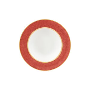 PORCEL  Soup plate Ø 23 cm " Rouge " with large rim