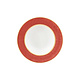 PORCEL  Assiette creuse Ø 23 cm " Rouge " avec aile large