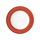 PORCEL  Deep gourmet plate Ø 28 cm " Rouge " with large rim