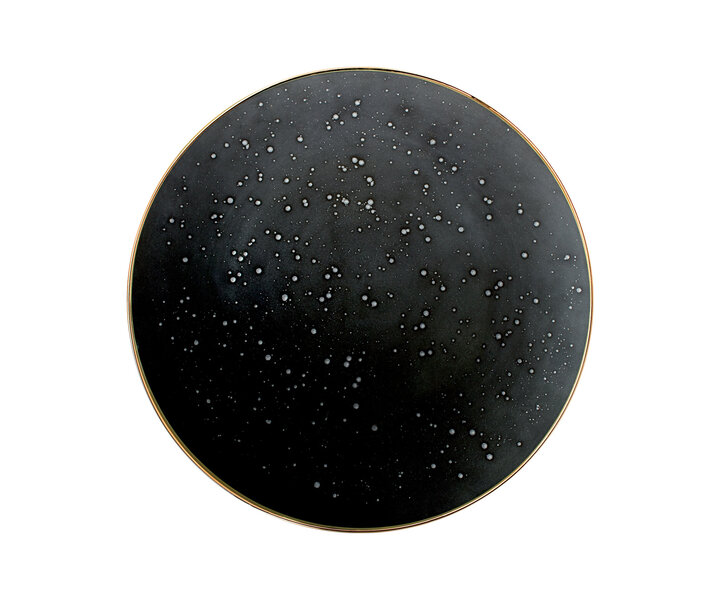 PORCEL  Flat plate Ø 31 cm " Saturn Gold "  XXL