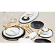 PORCEL  Assiette plate  Ø 21 cm " Saturn Gold "
