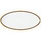 PORCEL  Plat ovale 52 x 24 cm " Saturn Gold "   XXL