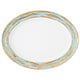 PORCEL  Assiette ovale 29 x 22 cm " Louise Lotus"