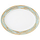 PORCEL  Oval plate 29 x 22 cm " Louise Lotus "