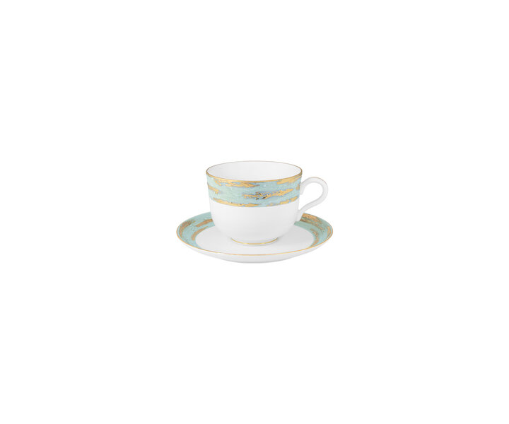 PORCEL  Ensemble tasse 11 cl avec soucoupe " Louise Lotus"