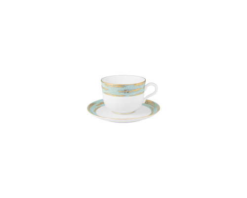 PORCEL  Ensemble tasse 28 cl avec soucoupe " Louise Lotus"